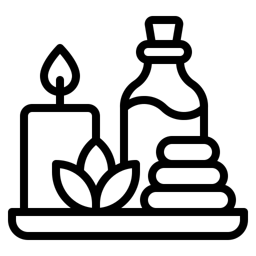 Spa and salon wellness facility icon